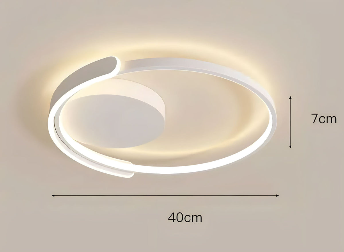 Plafonnier LED avec télécommande rond et extra-plat Taos, vue 6