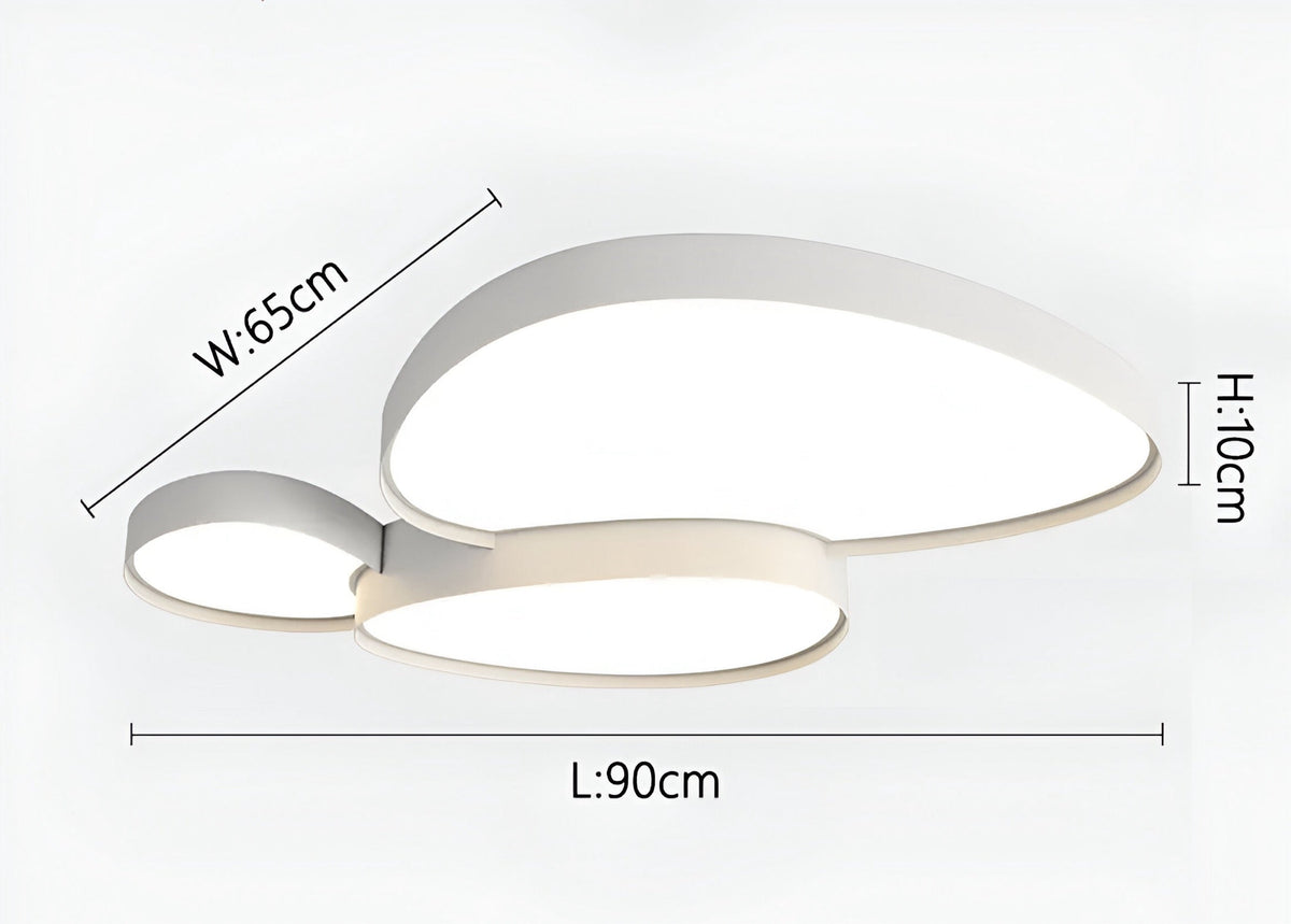 Plafonnier LED avec télécommande Varo, noir ou blanc, 3 tailles, vue 13