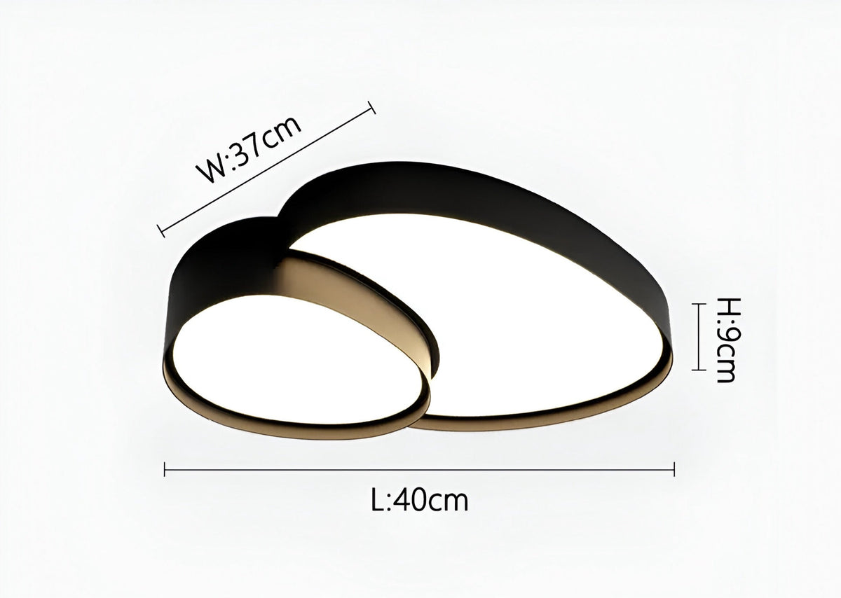 Plafonnier LED avec télécommande Varo, noir ou blanc, 3 tailles, vue 14