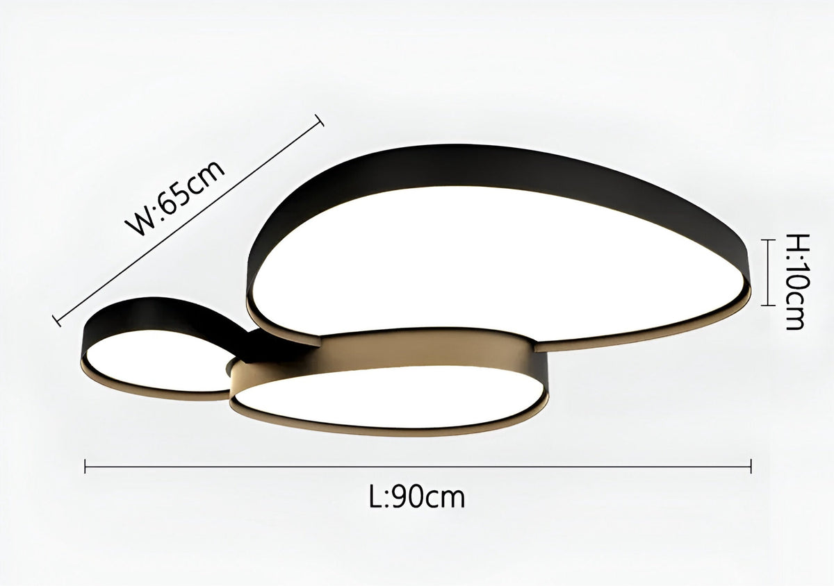 Plafonnier LED avec télécommande Varo, noir ou blanc, 3 tailles, vue 16