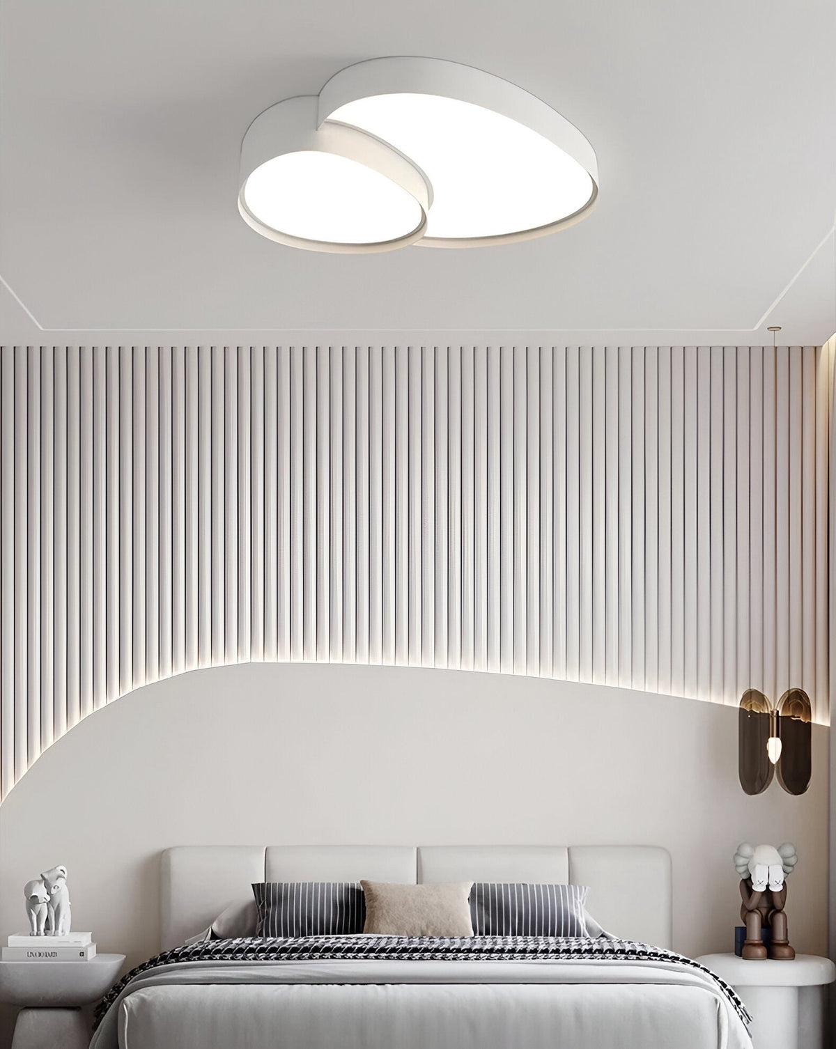 Plafonnier LED avec télécommande Varo, noir ou blanc, 3 tailles, vue 3