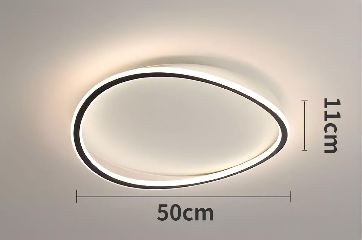 Plafonnier moderne LED plat, rond, carré ou rectangulaire, vue 10