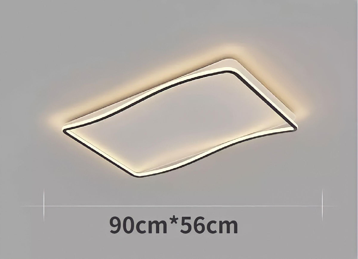 Plafonnier moderne LED plat, rond, carré ou rectangulaire, vue 12