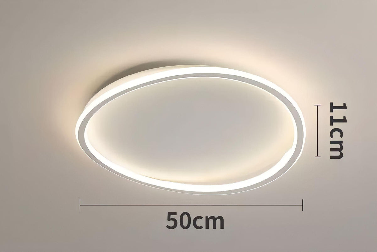 Plafonnier moderne LED plat, rond, carré ou rectangulaire, vue 7