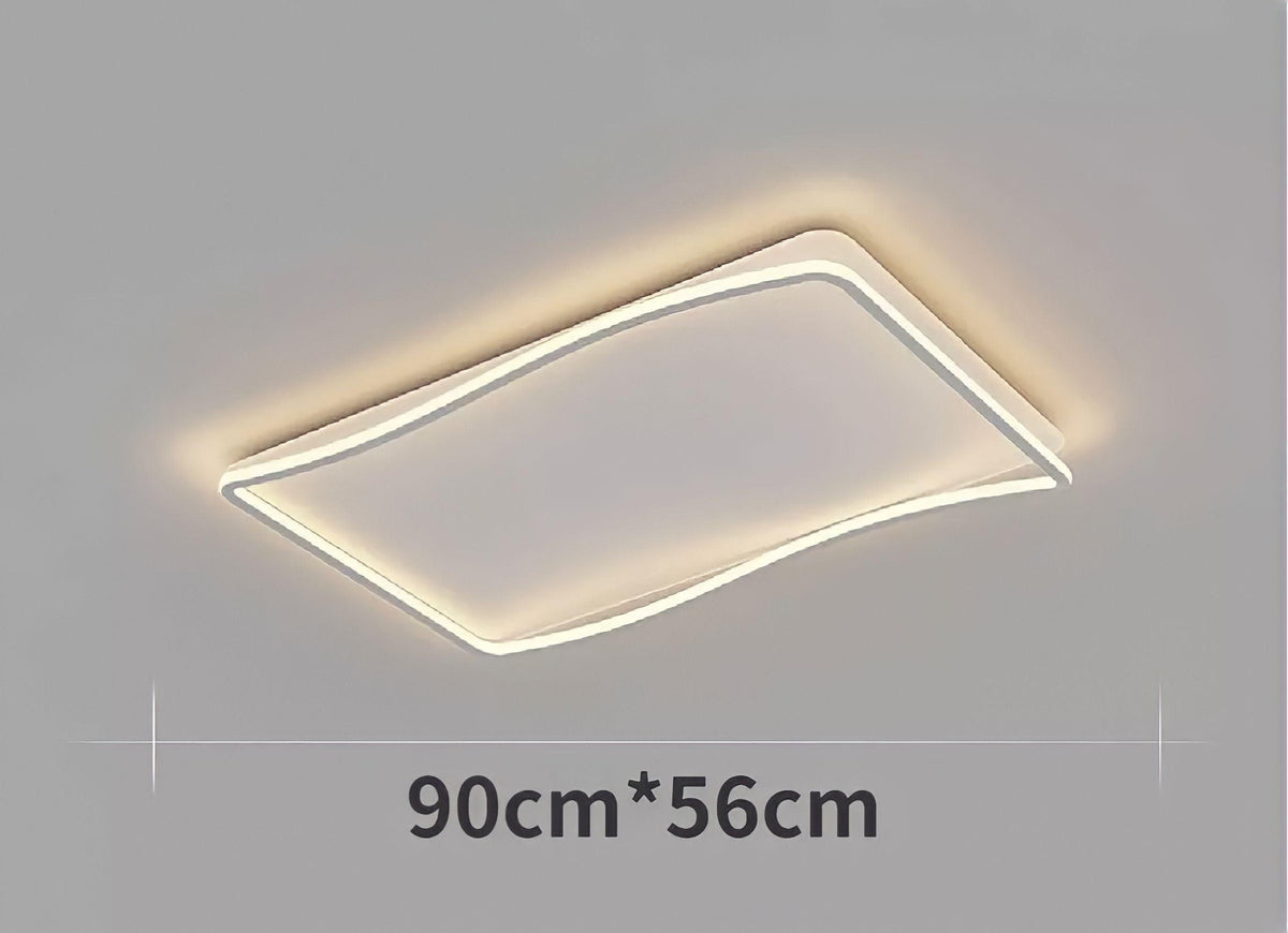 Plafonnier moderne LED plat, rond, carré ou rectangulaire, vue 9