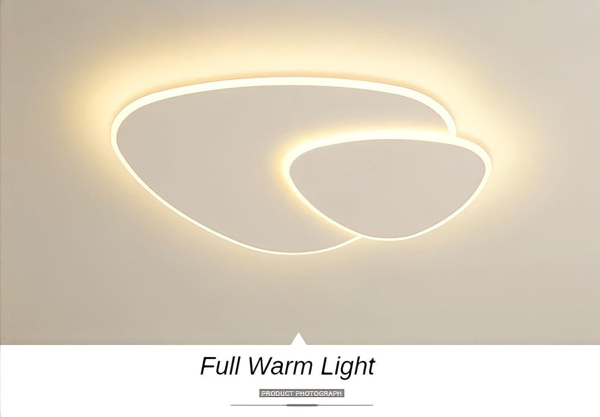 Plafonnier moderne LED rectangulaire avec télécommande, vue 5