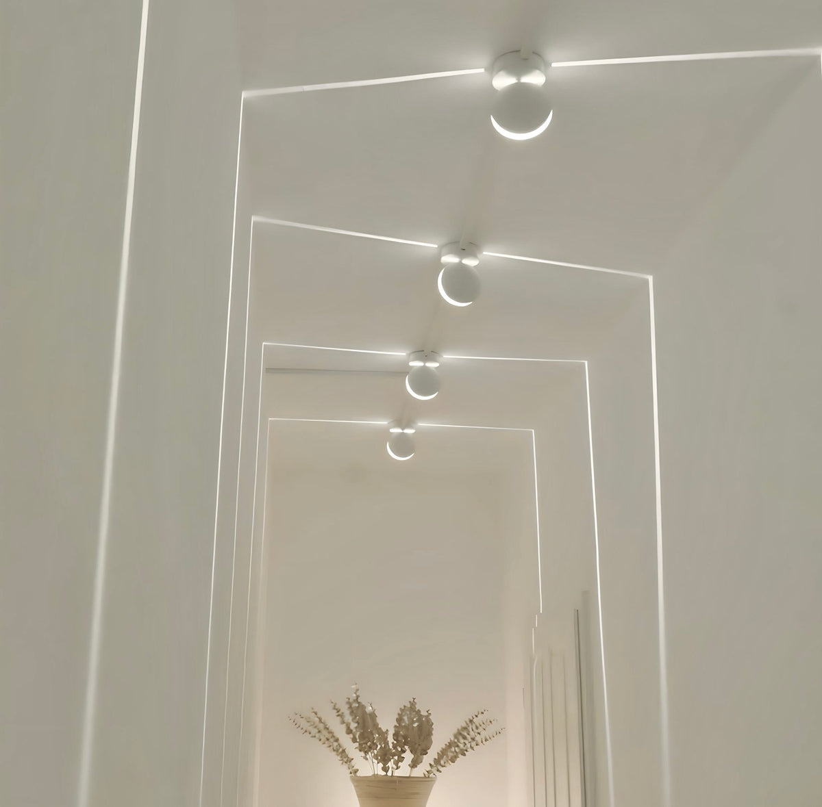 Projecteur LED mural à quatre faisceaux, intérieur ou extérieur