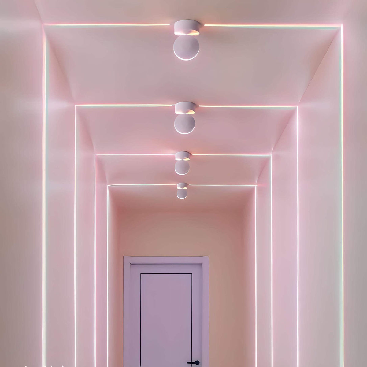 Projecteur LED mural à quatre faisceaux, intérieur ou extérieur, vue 4