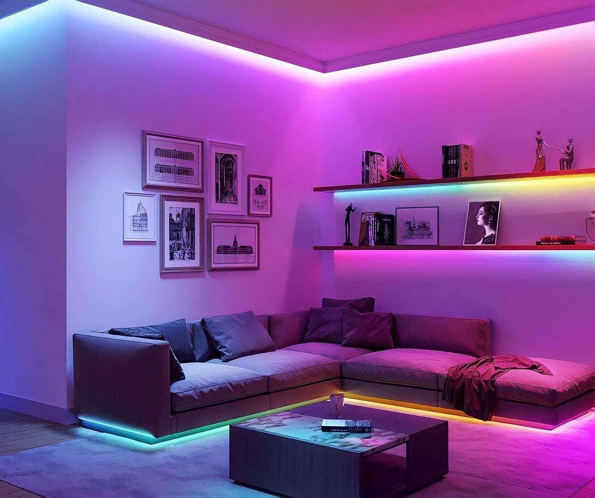 Ruban LED RGB WiFi pilotable par application, 5 à 30 m, vue 3