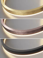 Suspension anneau LED de 1 à 5 cercles en aluminium Halo, vue 12
