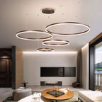 Suspension anneau LED de 1 à 5 cercles en aluminium Halo, vue 3