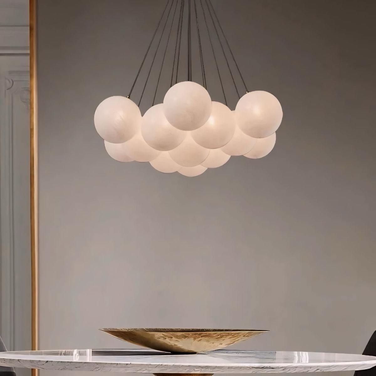 Suspension boule en verre en nuage de globes Nuvola, vue 3