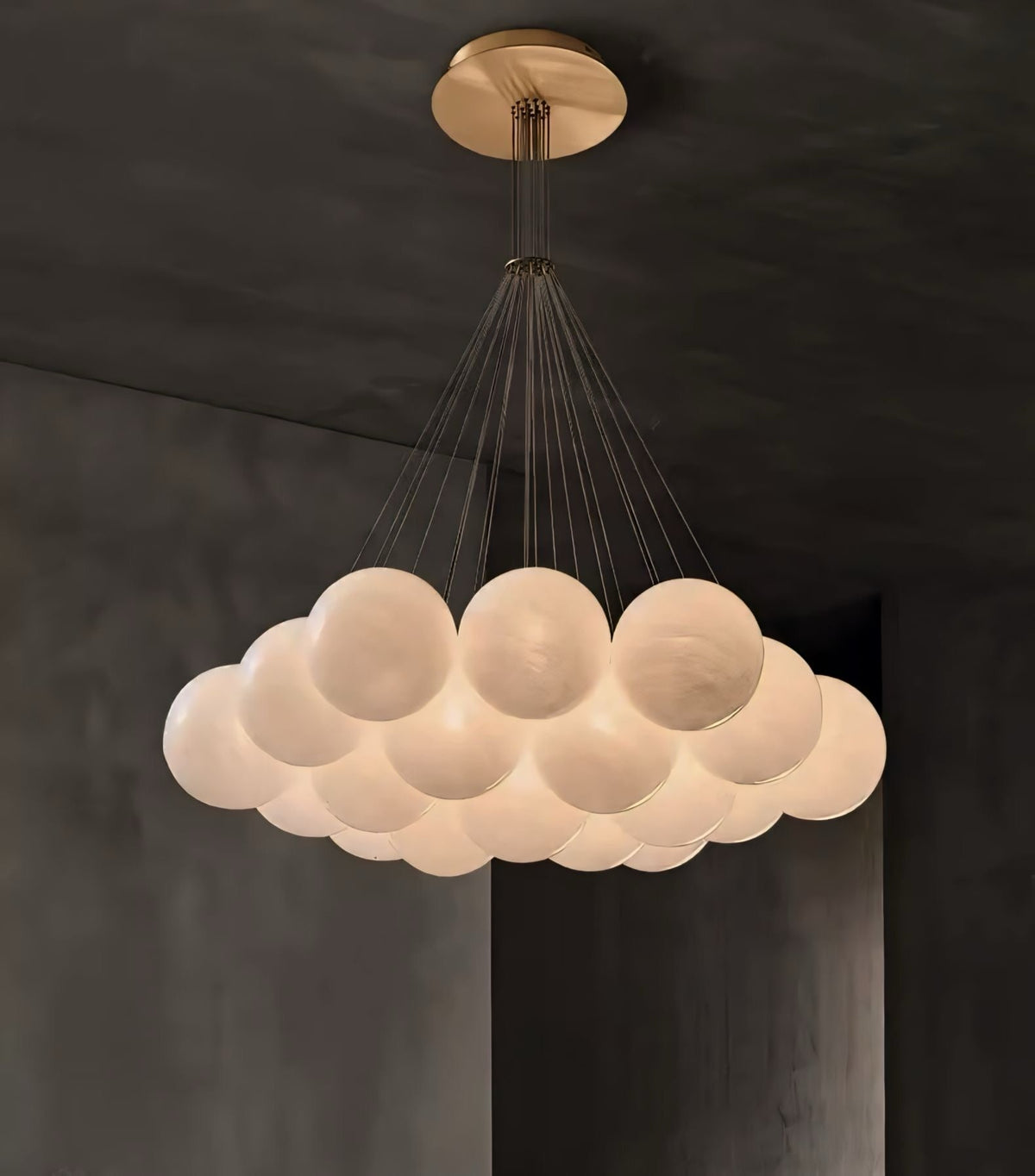 Suspension boule en verre en nuage de globes Nuvola, vue 4