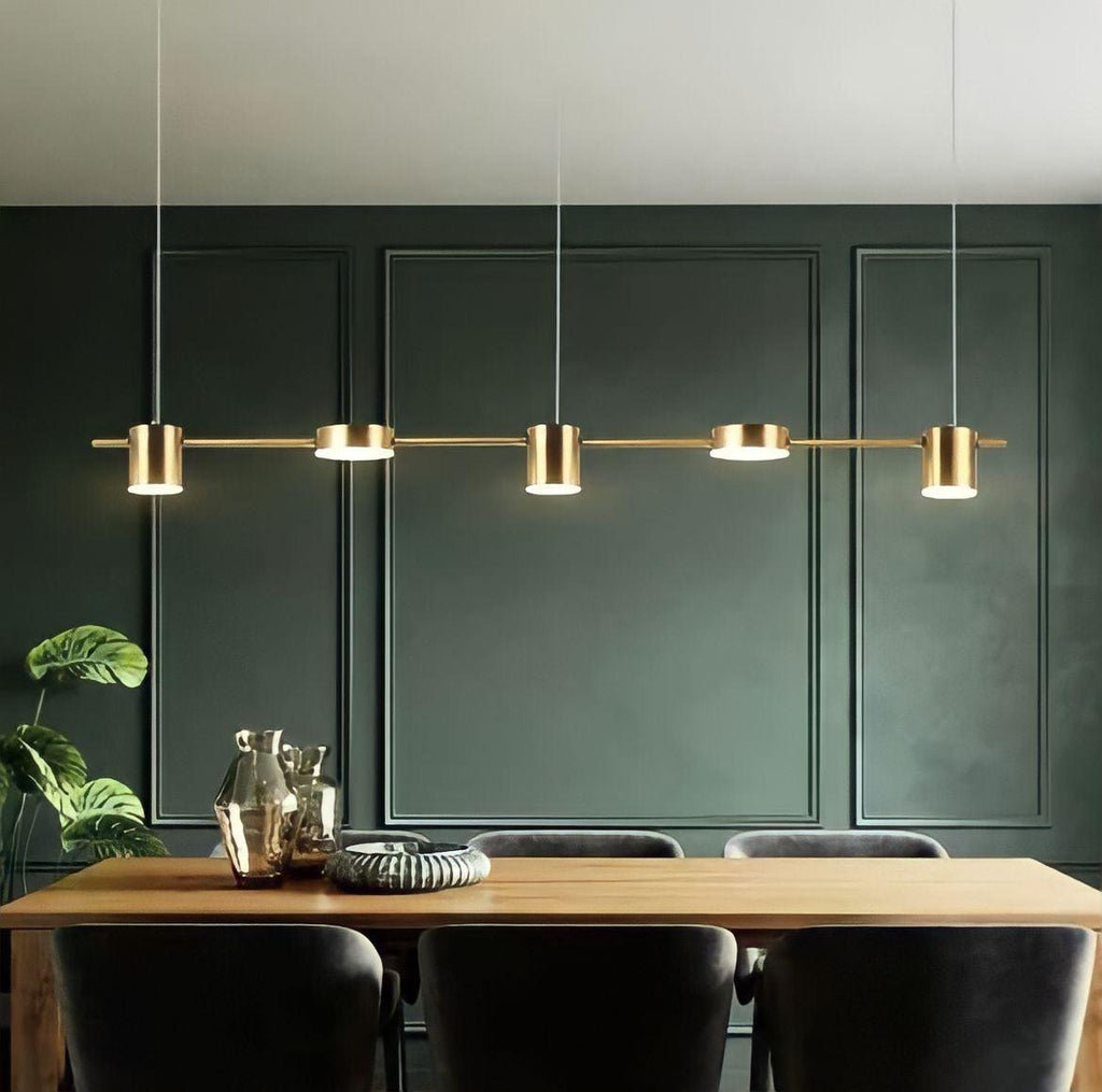 Suspension design scandinave en fer à trois, cinq ou six têtes, vue 3