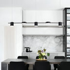 Suspension design scandinave en fer à trois, cinq ou six têtes, vue 5