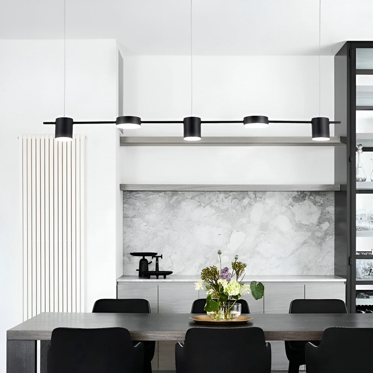 Suspension design scandinave en fer à trois, cinq ou six têtes, vue 5