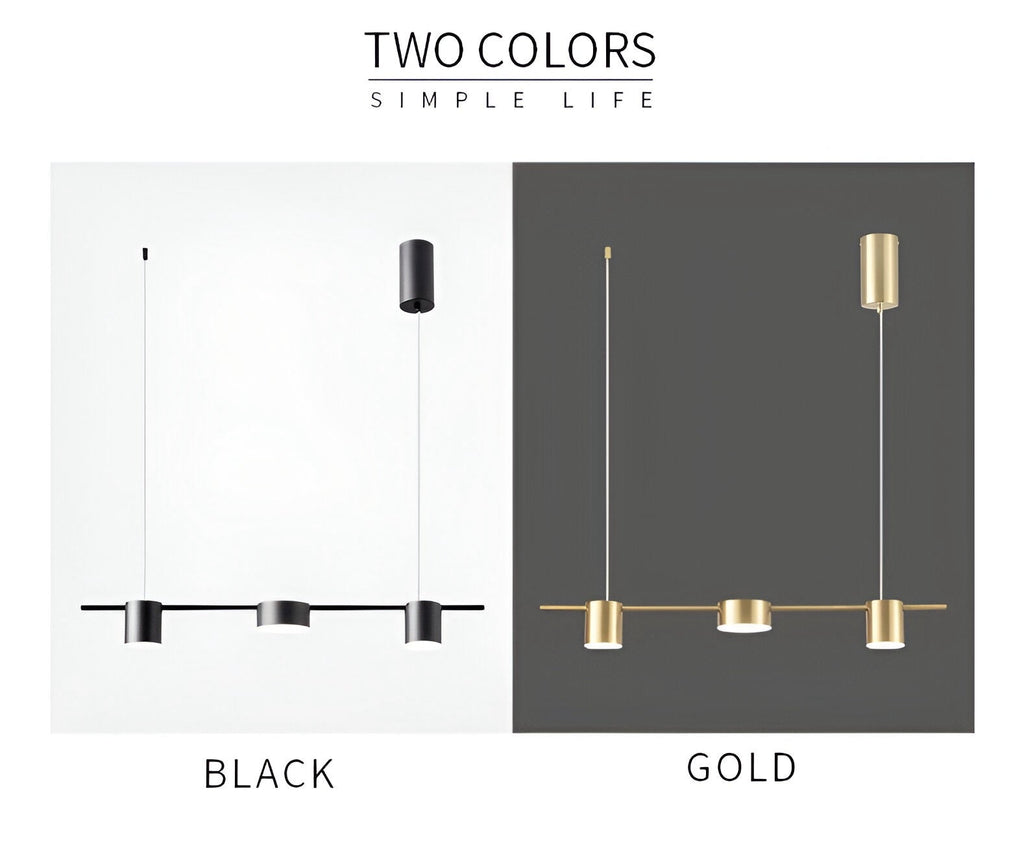 Suspension design scandinave en fer à trois, cinq ou six têtes, vue 8