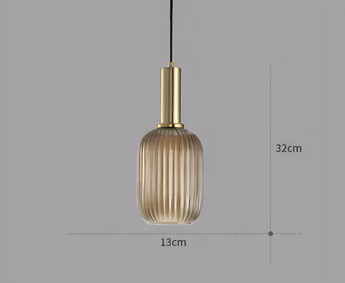 Suspension fleur en verre à ampoule E27, quatre coloris, vue 10