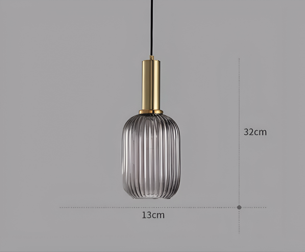 Suspension fleur en verre à ampoule E27, quatre coloris, vue 13