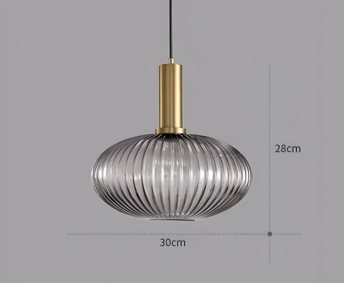 Suspension fleur en verre à ampoule E27, quatre coloris, vue 15