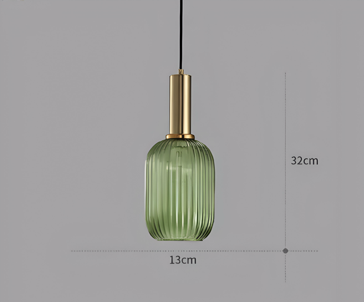 Suspension fleur en verre à ampoule E27, quatre coloris, vue 16