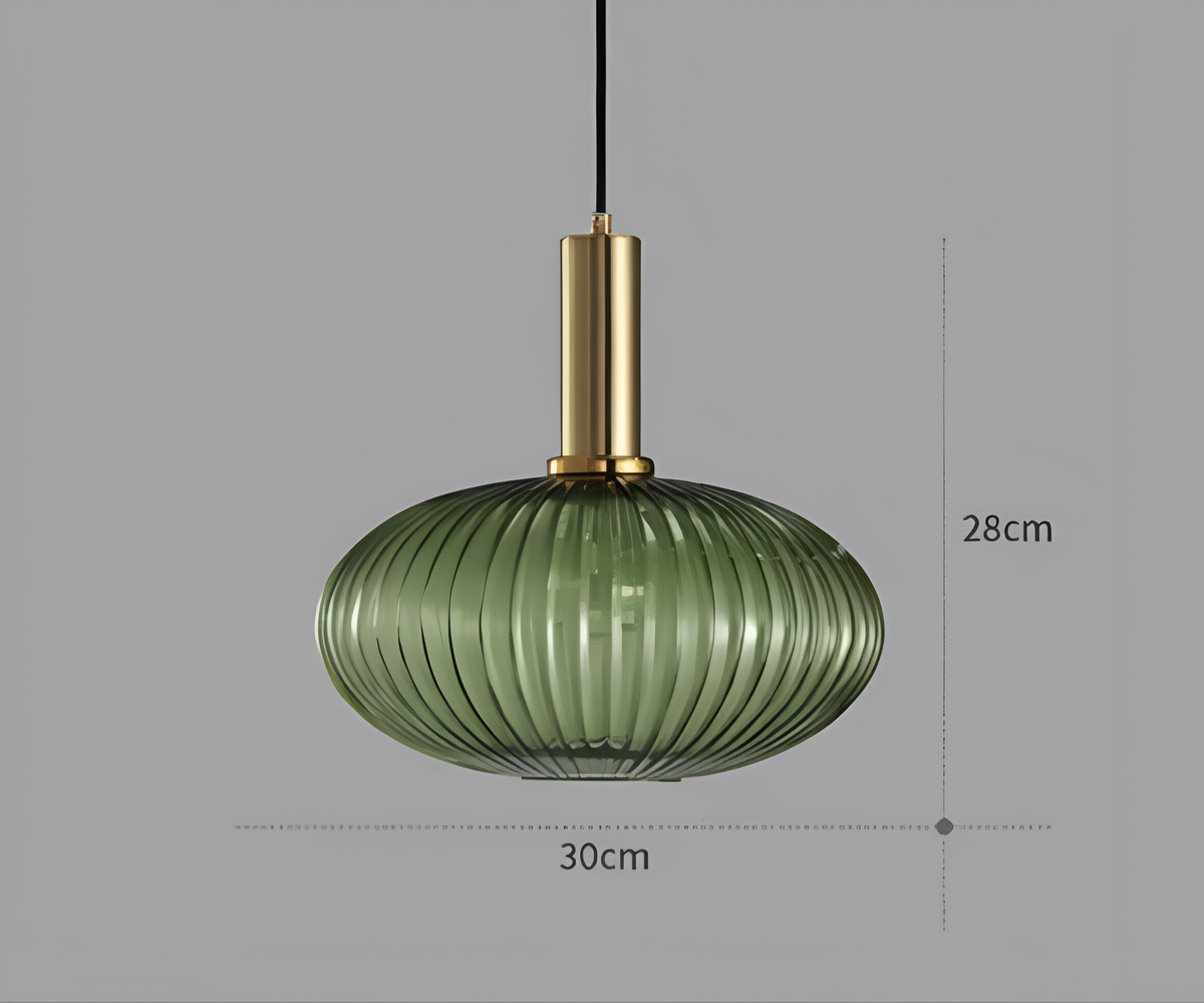 Suspension fleur en verre à ampoule E27, quatre coloris, vue 18
