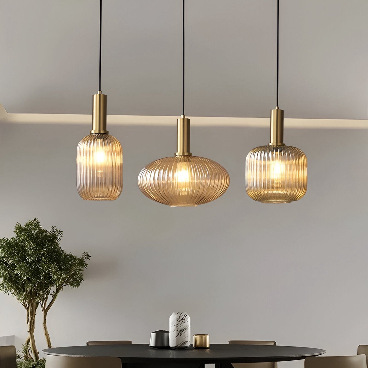 Suspension fleur en verre à ampoule E27, quatre coloris, vue 4