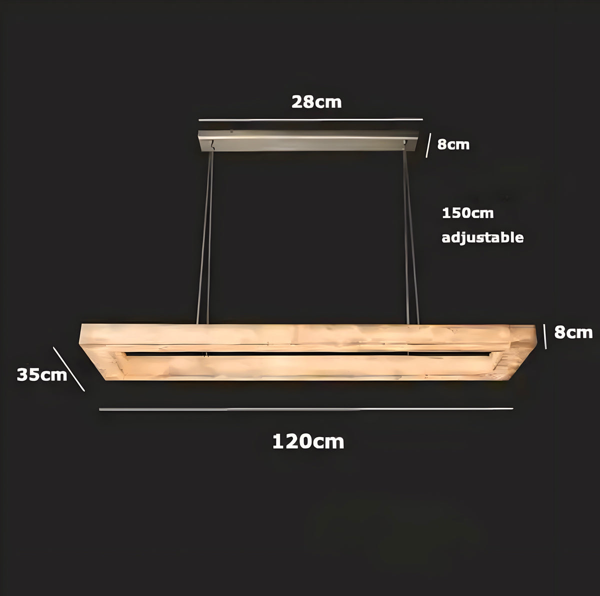 Suspension marbre véritable sur platine en acier inoxydable, vue 8