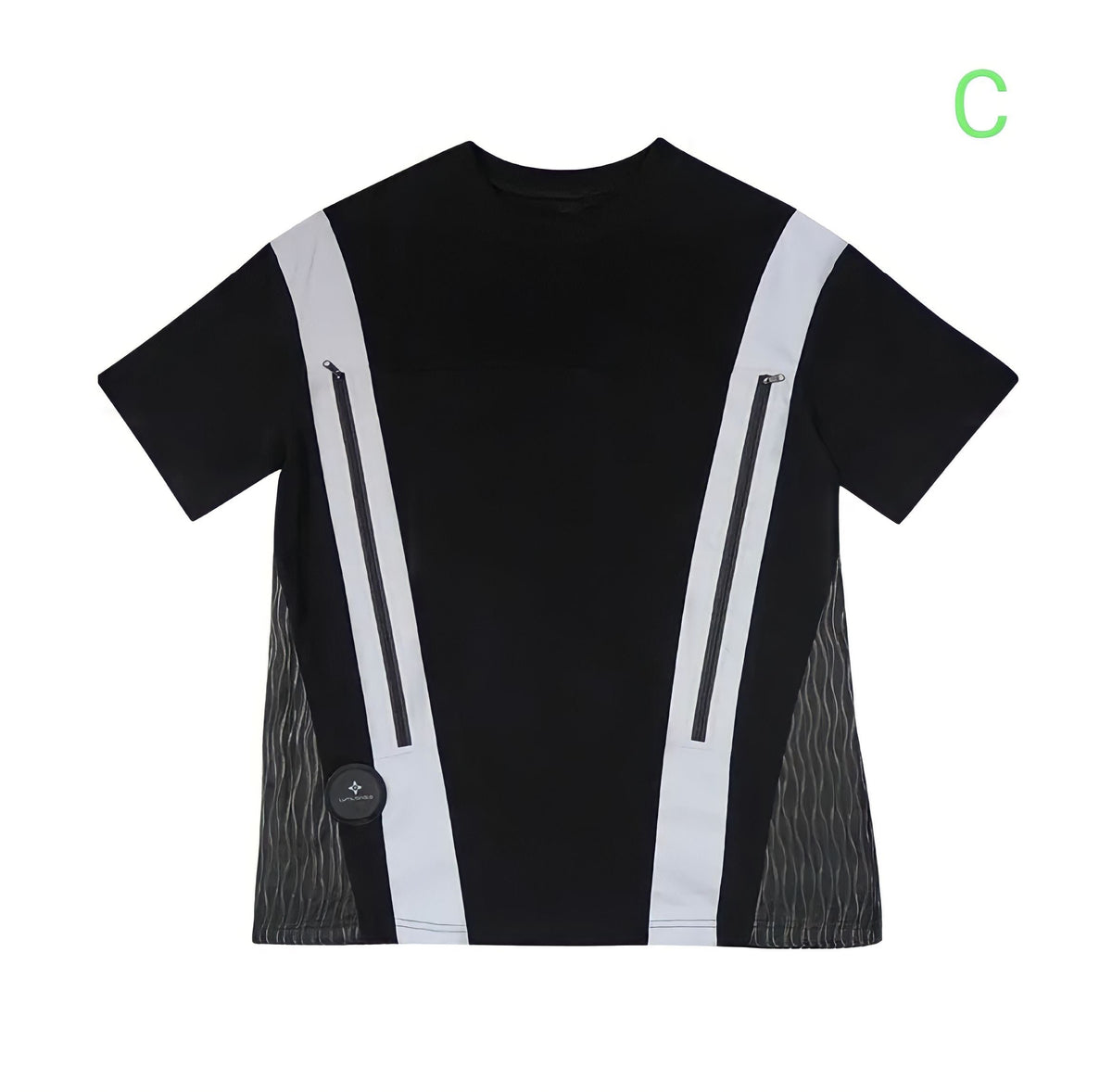 T-shirt lumineux LED unisexe aux couleurs RGBW, vue 12